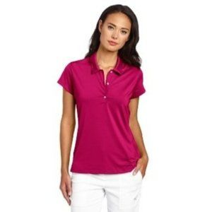 NWT Adidas Golf Women's Climalite Solid Jersey Polo Size Medium